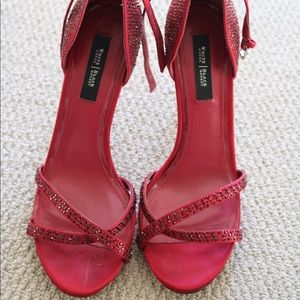 Ruby Red Crystal High Heels